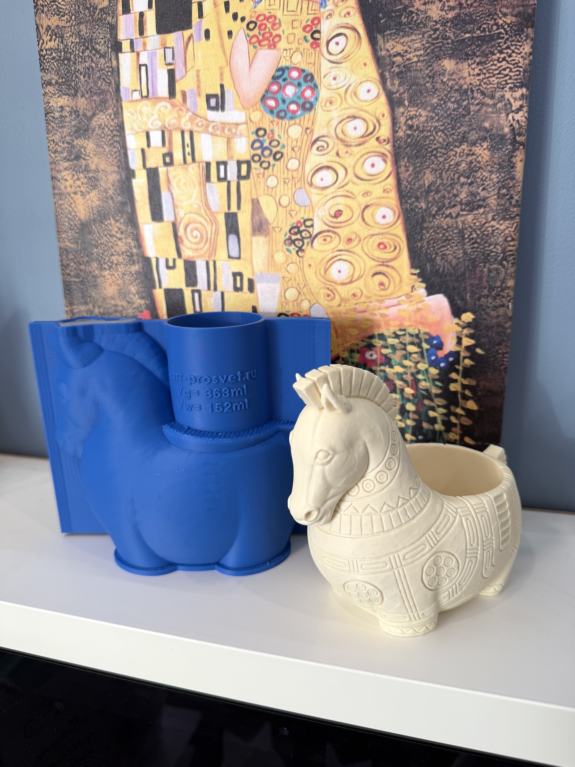 3D-молд "Кашпо-чарка Лошадка 2" (XL)