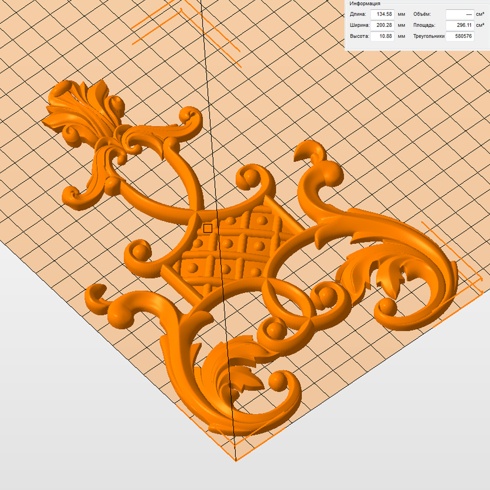 Молд "Элемент декора" (XL)