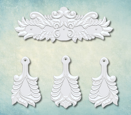 Молд "Кухонный набор, резной"