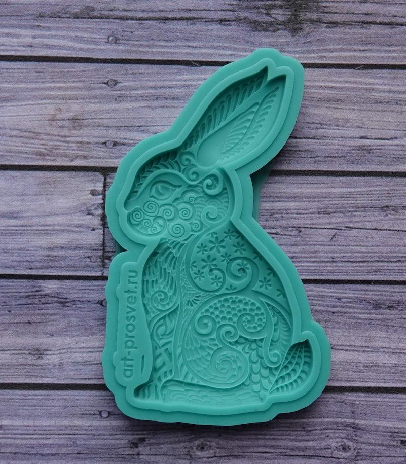 Молд "Пасхальный кролик, объемный" (M)