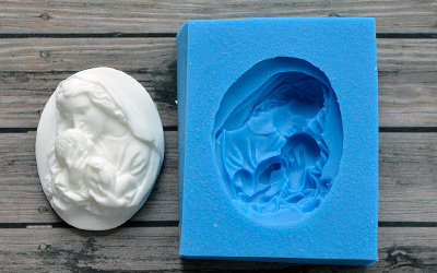 Молд камеи "Мама"