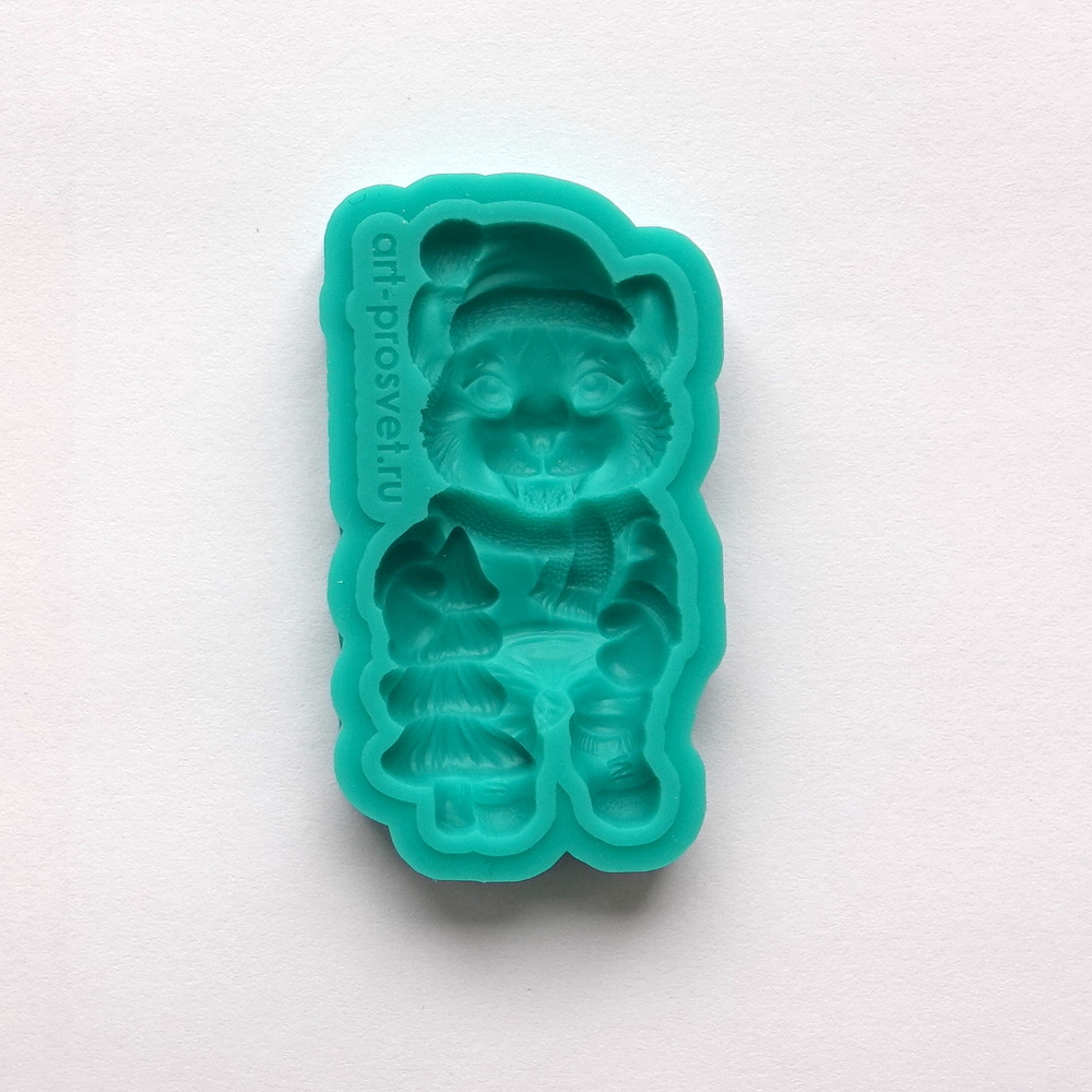 Молд "Тигренок с елкой" (S)