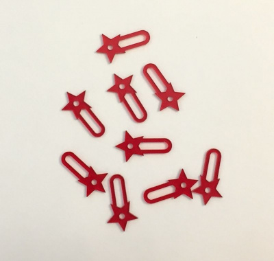 Анкер акриловый #8, красный, 10шт