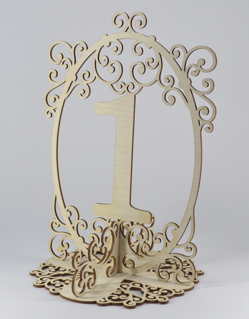 Деревянная заготовка "Номерок на стол для свадеб, юбилеев и других мероприятий", любая цифра