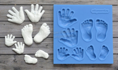 Молд "Следочки ручки и ножки"