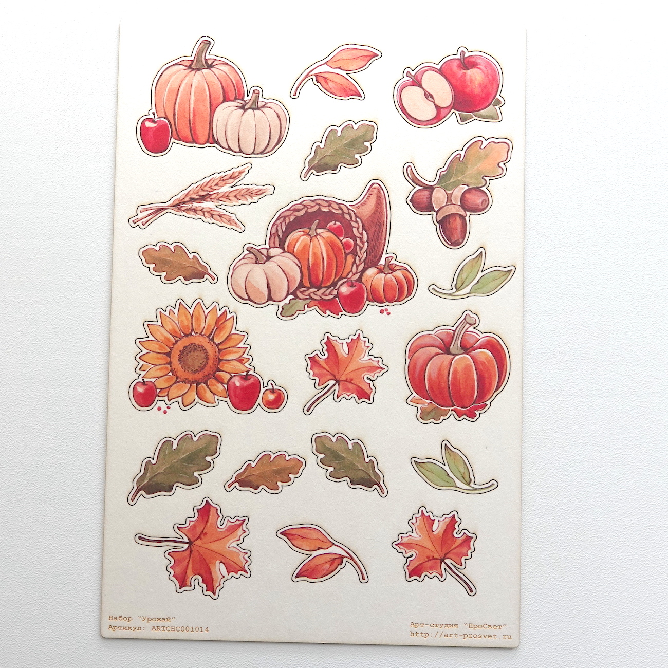 Цветной чипборд набор "Урожай 1"