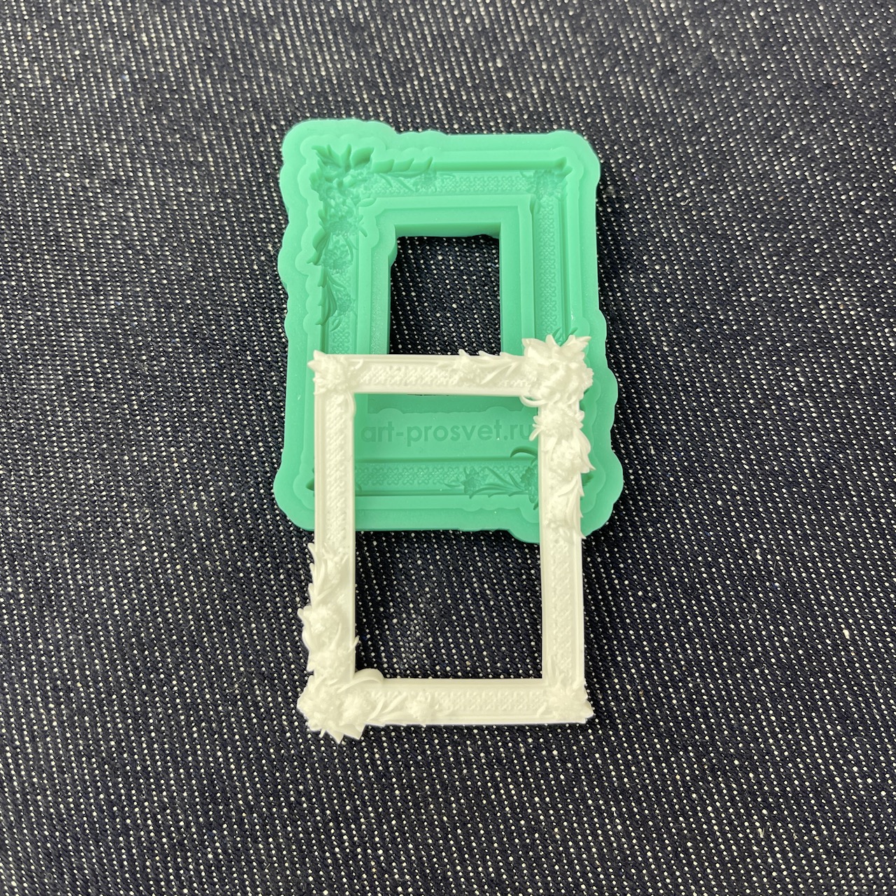 Молд рамка "Цветы и птицы" (S)