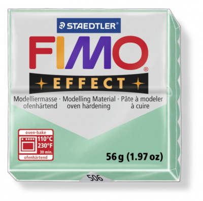 FIMO Effect Double Jade Green полимерная глина, запекаемая в печке, уп. 56 гр. цвет: зеленый нефрит