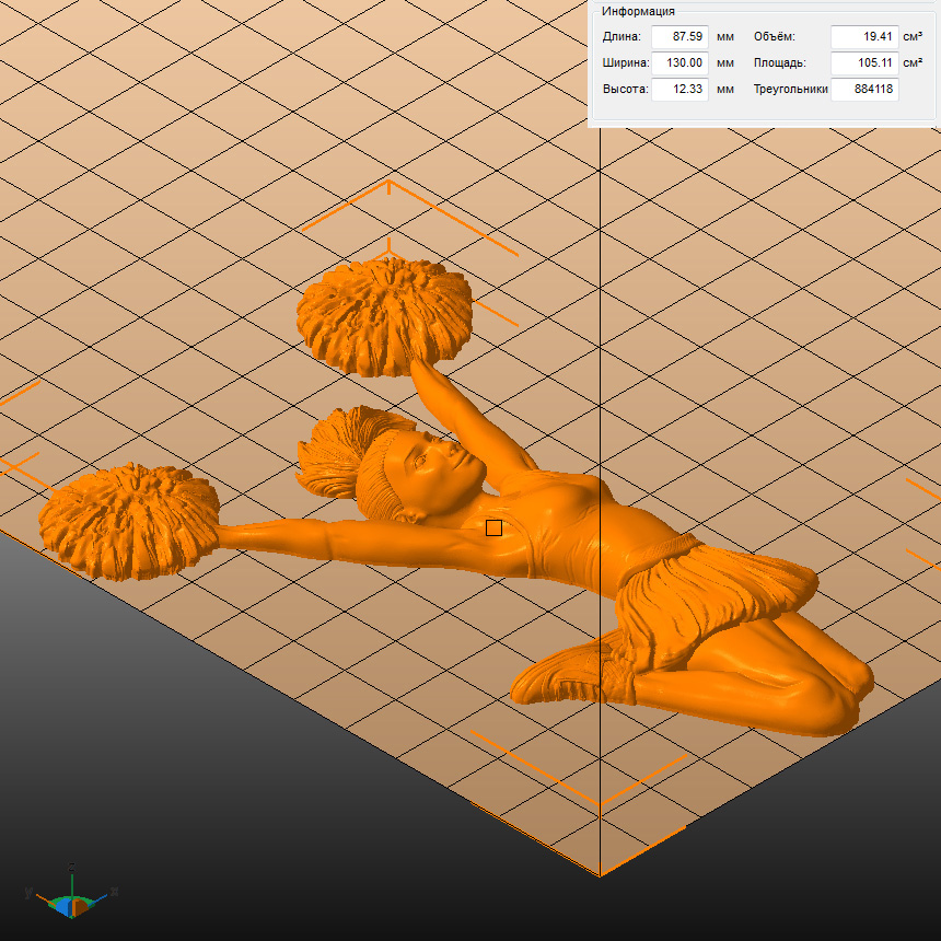 Молд "Чарлидерша" (L)