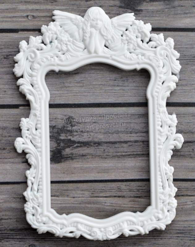 Молд "Рамка с девочкой ангелом"