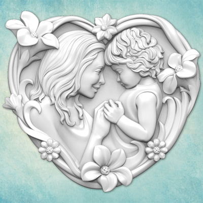 Молд "Мать и дитя" (M)