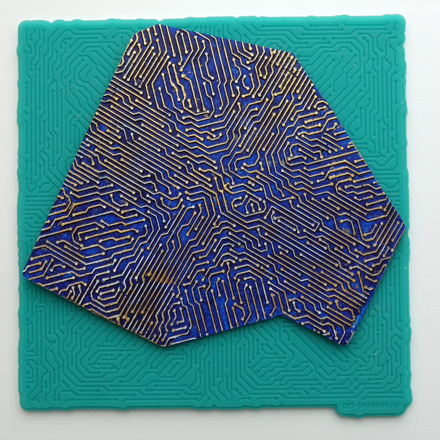 Текстурный коврик "Печатная плата (электроника)" (XL)