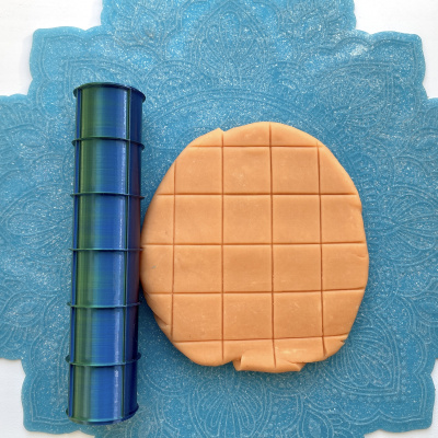 Текстурный ролик (скалка) "Плитка" (L), площадь 140x100 мм