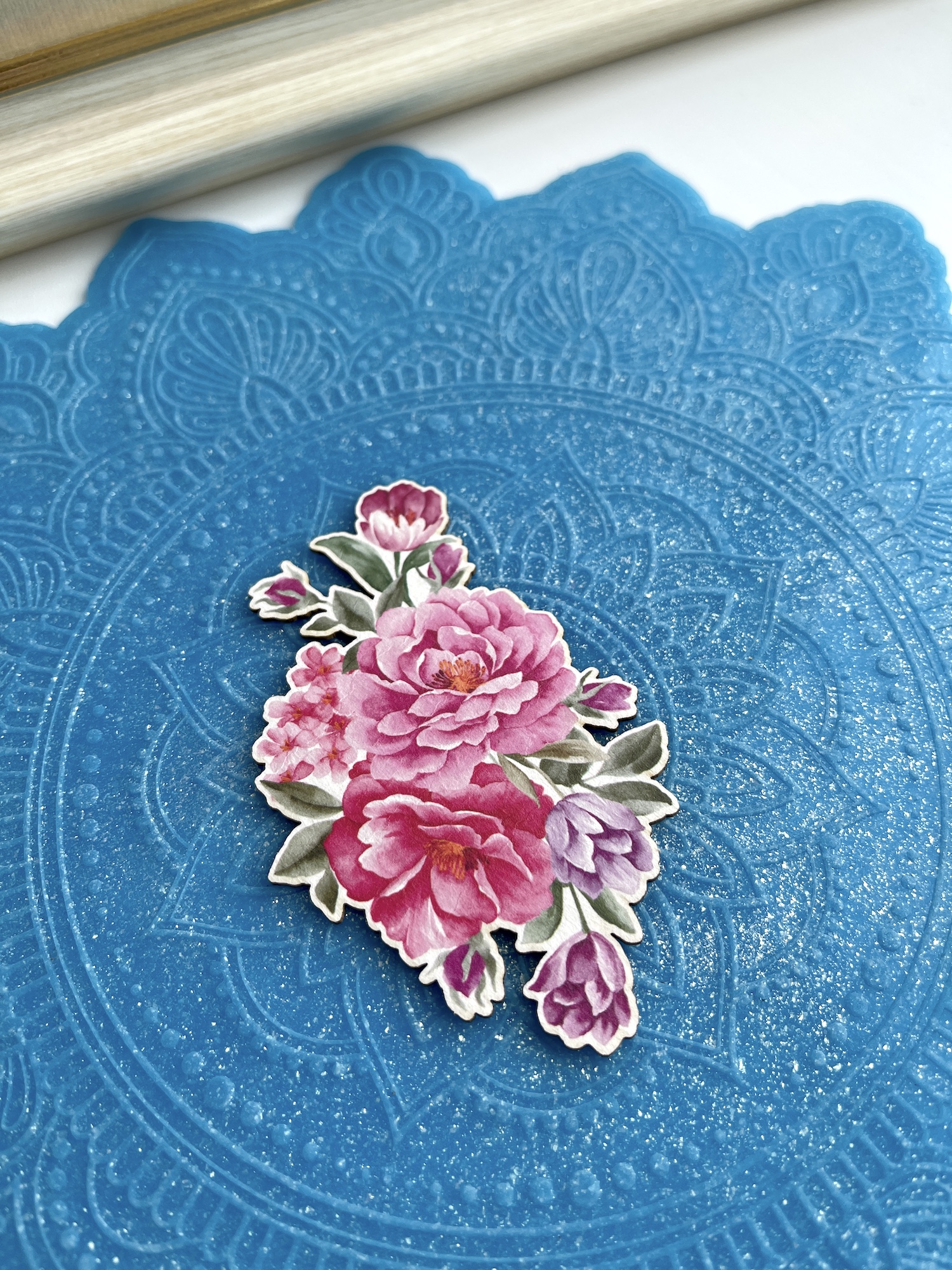 Цветной чипборд "Букет - акварель 4"