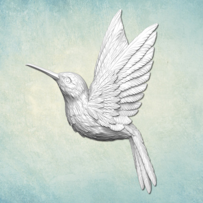 Молд "Птица Колибри" левый (M)