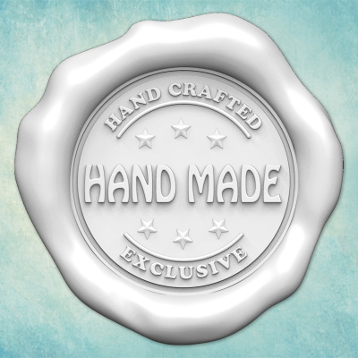 Молд "Сургучная печать HAND MADE 2" (XS)