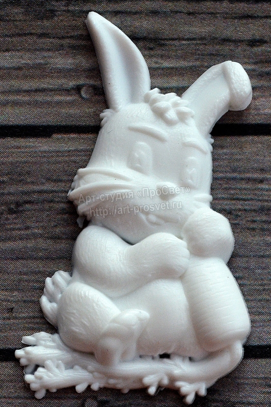 Молд "Зайка с морковкой"