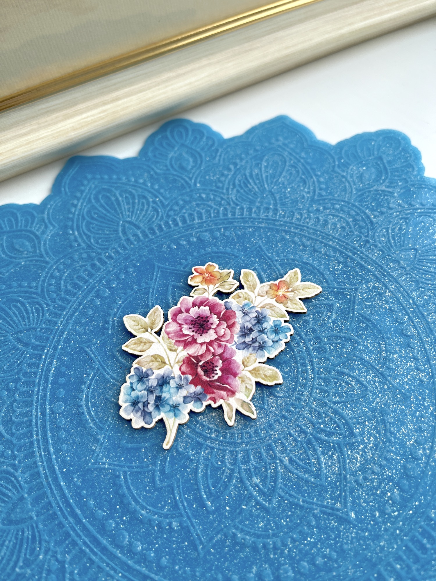 Цветной чипборд "Букет - акварель 3"