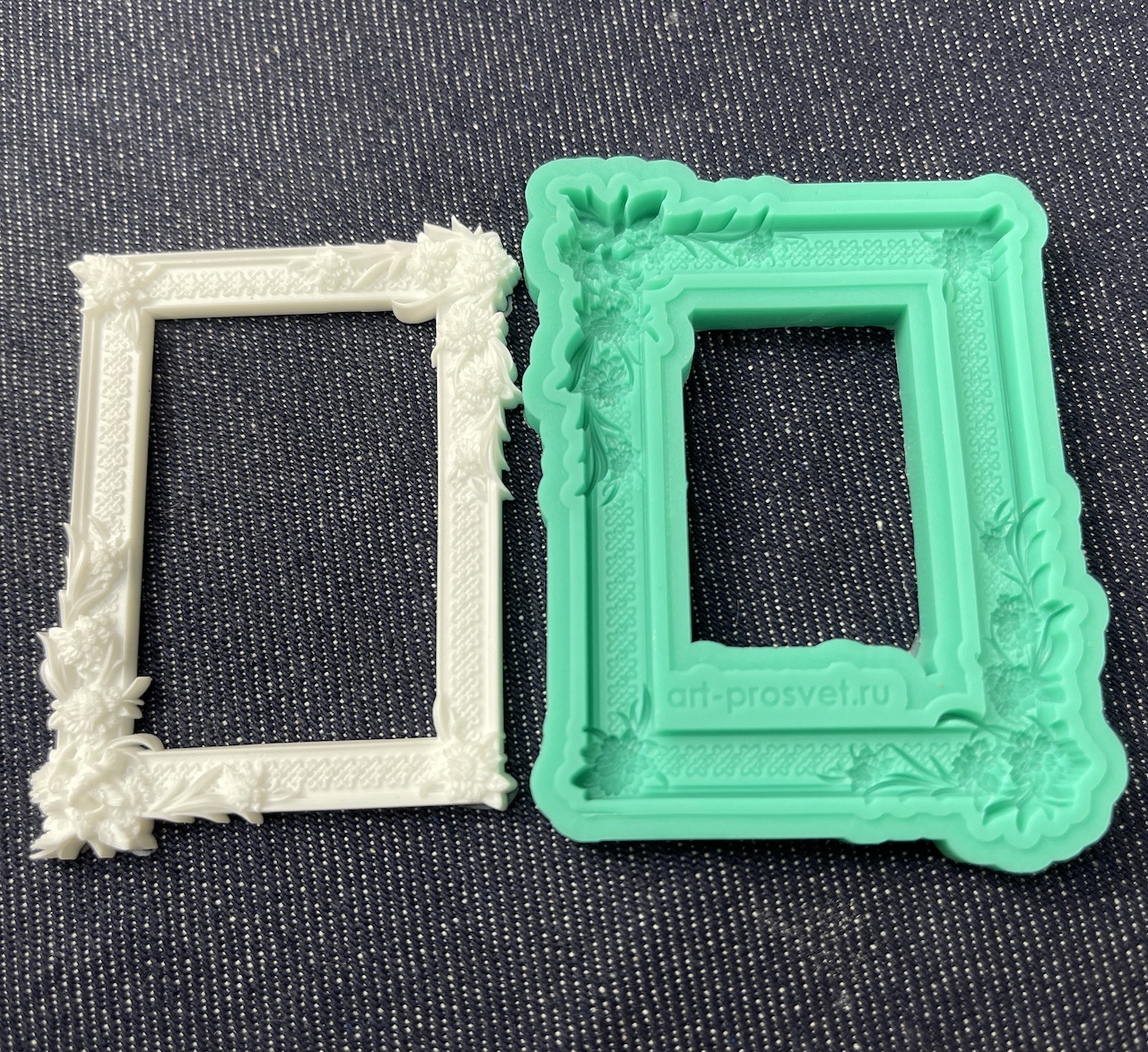 Молд рамка "Цветы и птицы" (M)