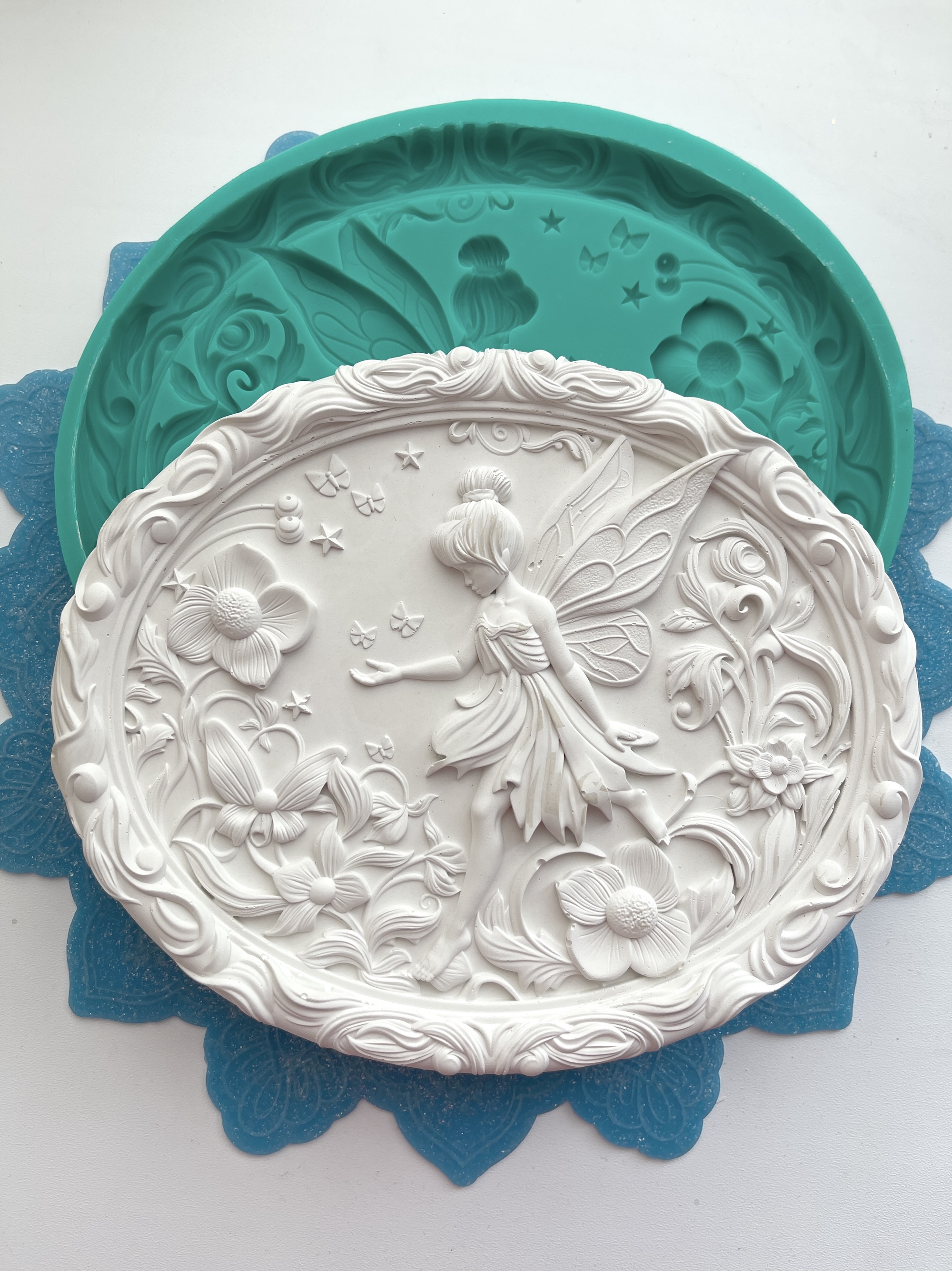 Молд панно "Фея на цветочном лугу" (XL)