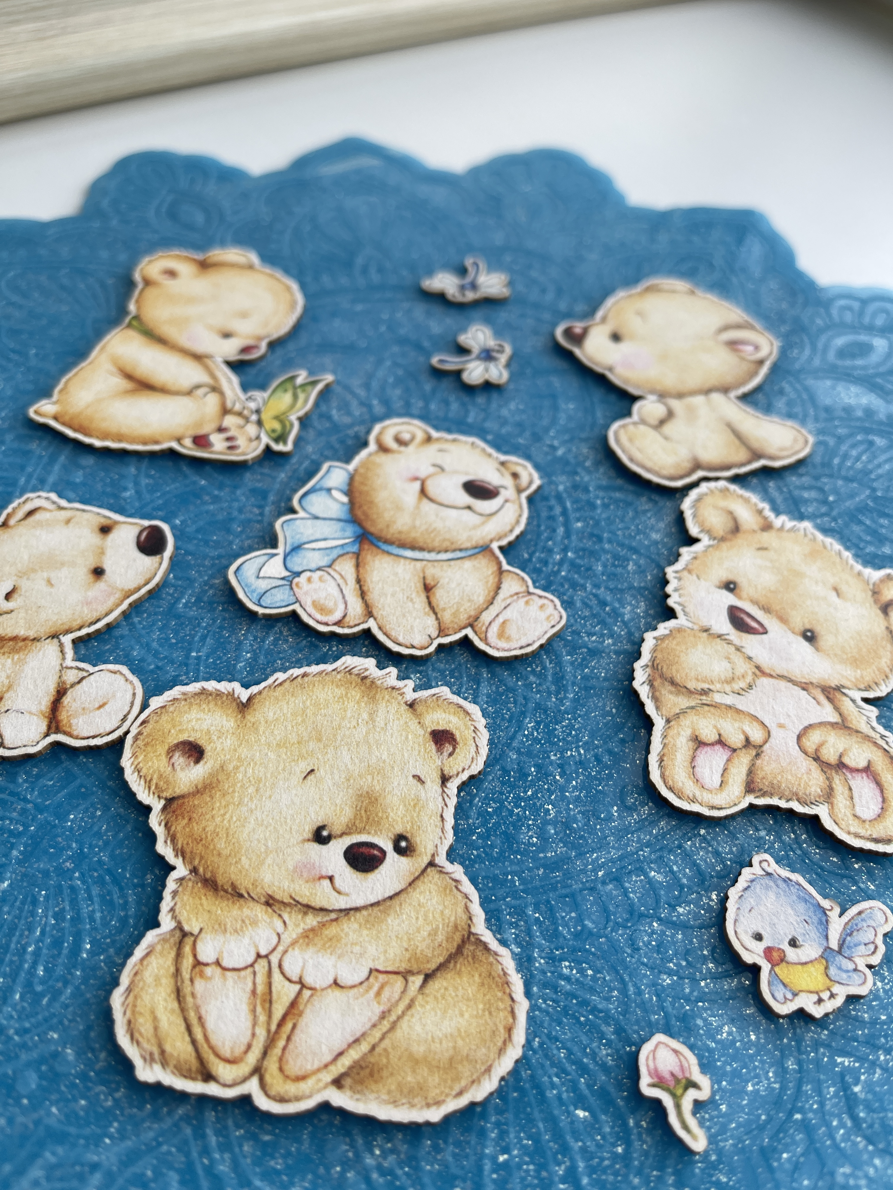 Цветной чипборд "Милые мишки"