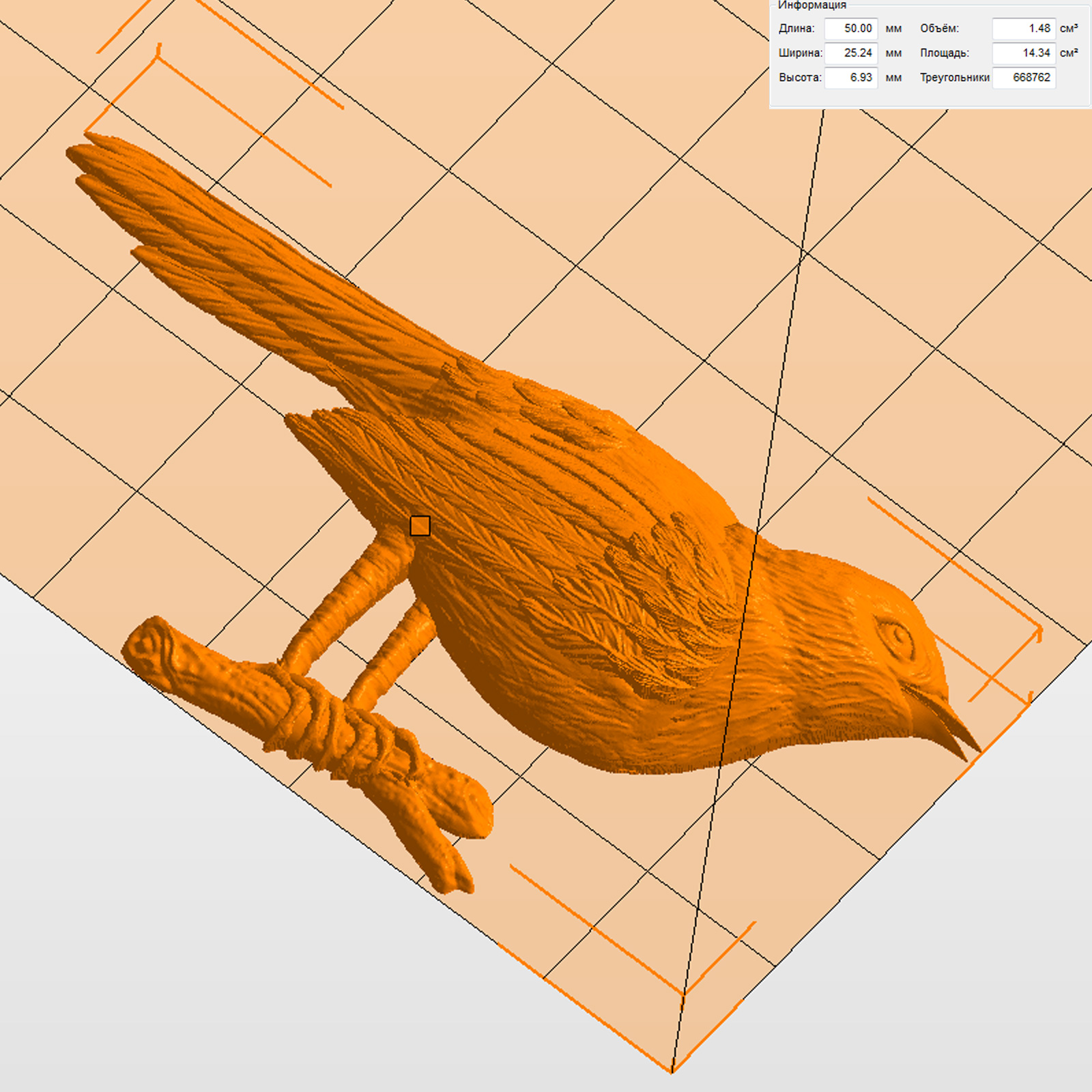 Молд "Птица Соловей" (S)