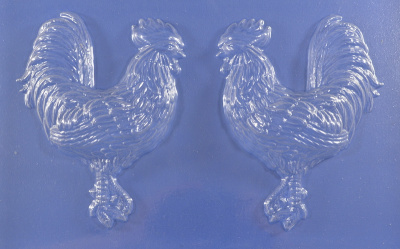 Пластиковая форма "Петух", две половинки