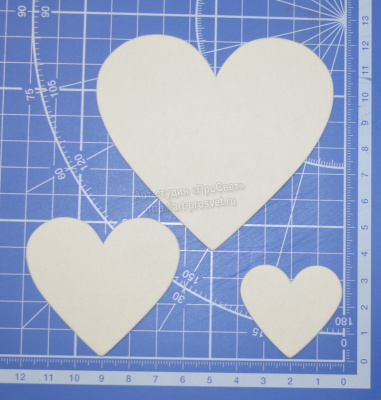 Набор сердечек 1, 9 шт