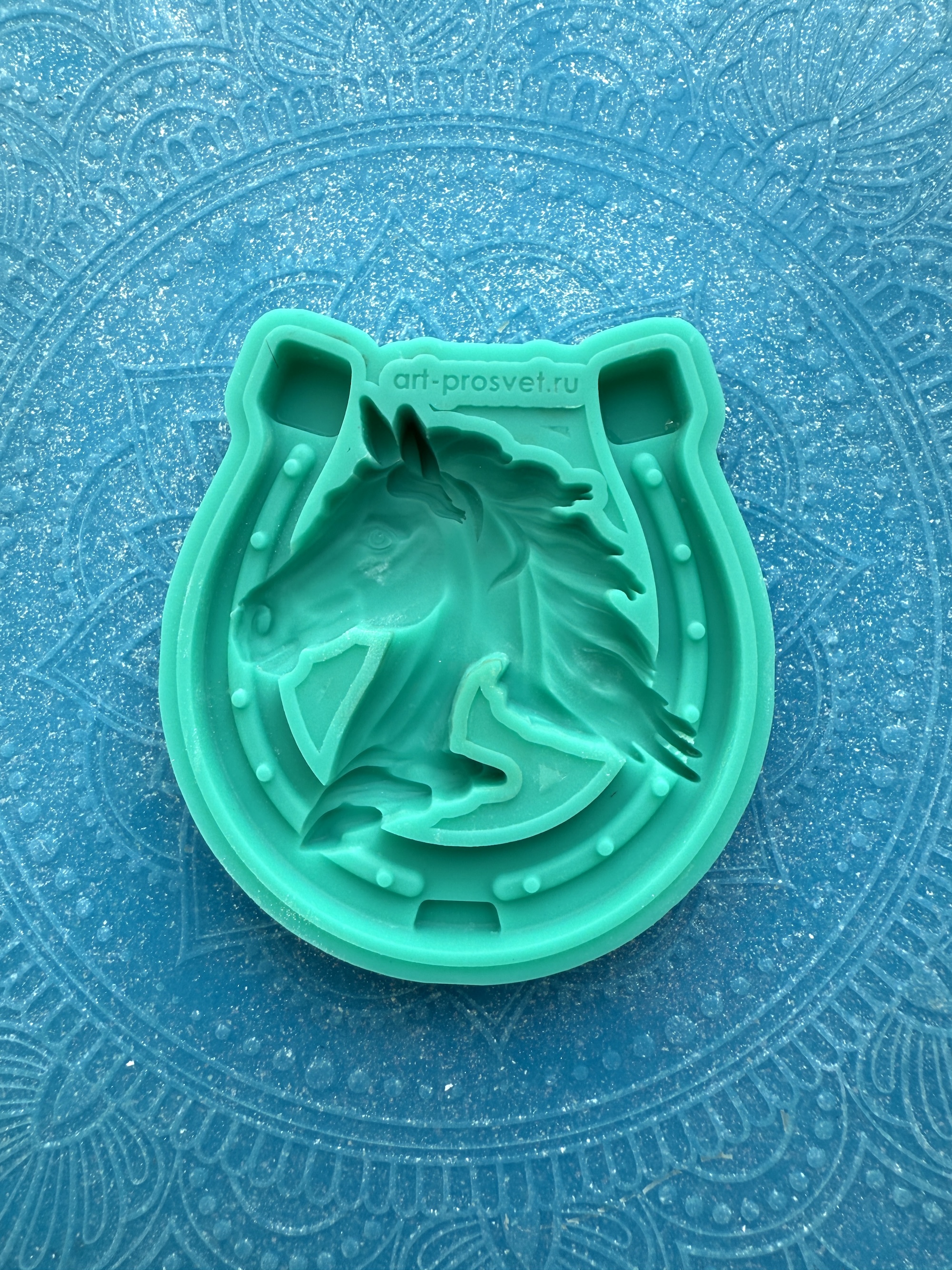 Молд панно "Лошадь в подкове 3" (M)