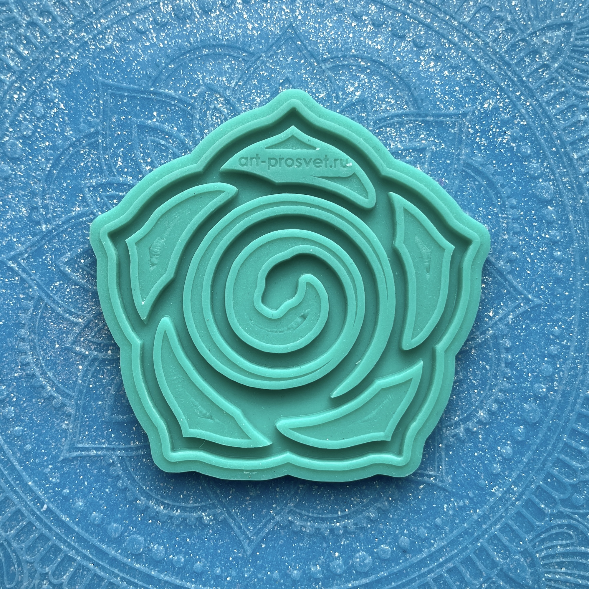 Молд "Цветок со змеей" (M)