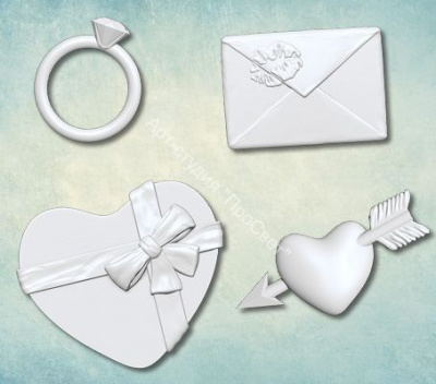 Молд набор "Любовь"