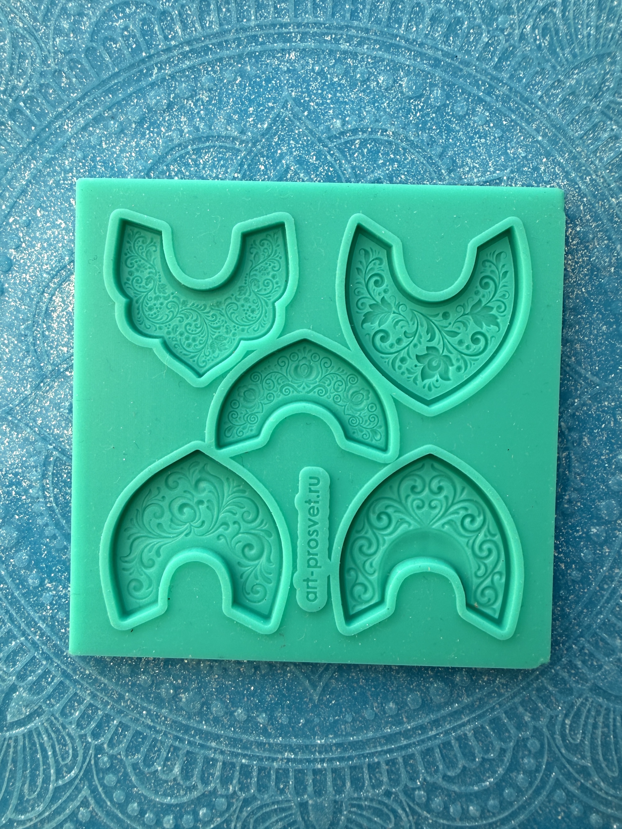 Молд "Набор традиционных русских кокошников" (XS)