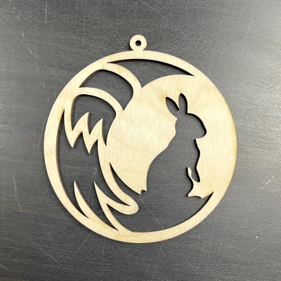 Ёлочная игрушка "Лунный заяц"