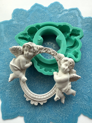 Молд "Рамка с ангелами" (L)