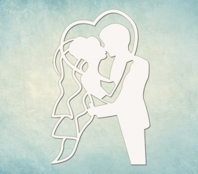 Чипборд "Молодожены"