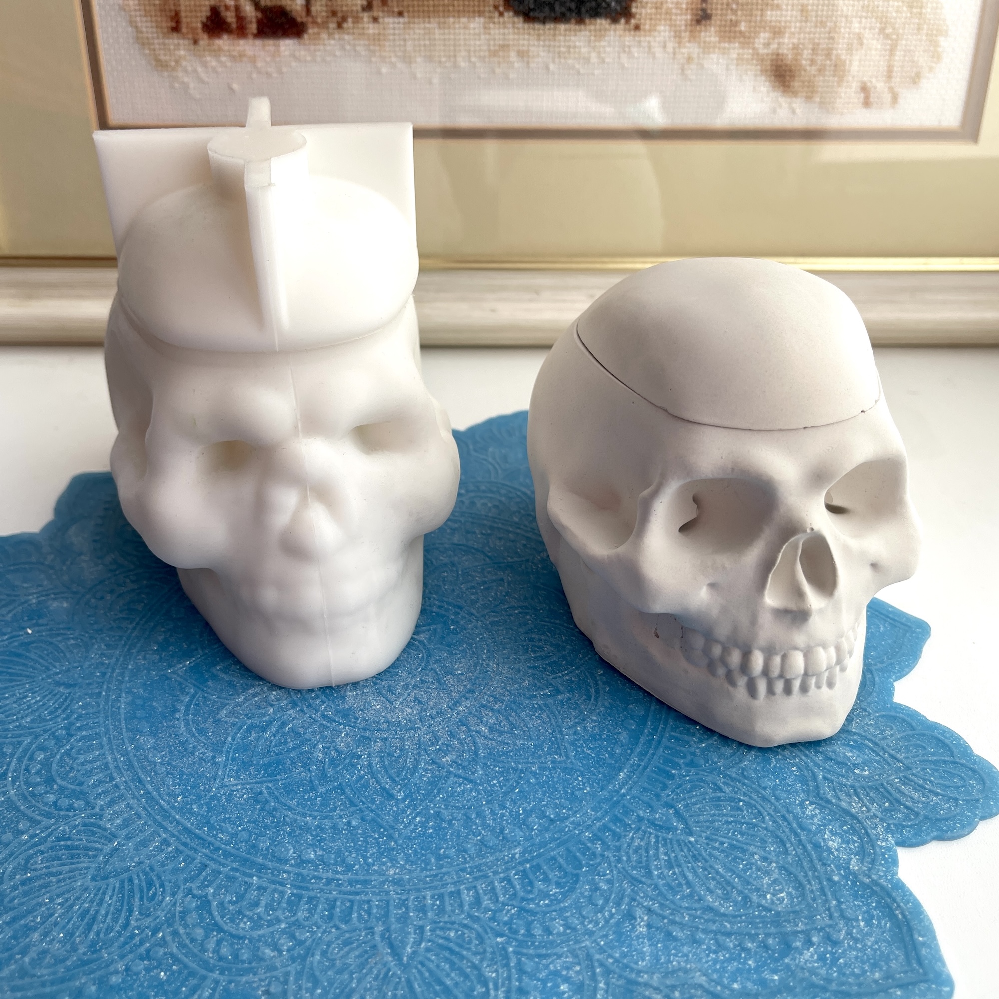 3D-молд "Череп с крышкой" (XL)