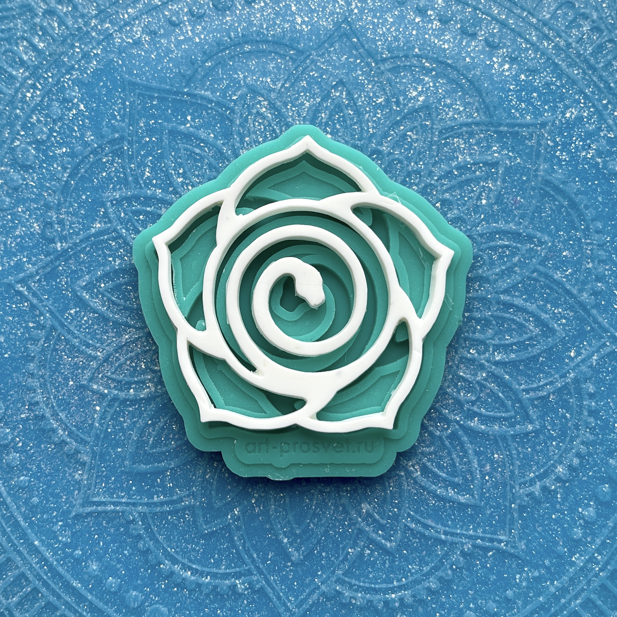 Молд "Цветок со змеей" (S)