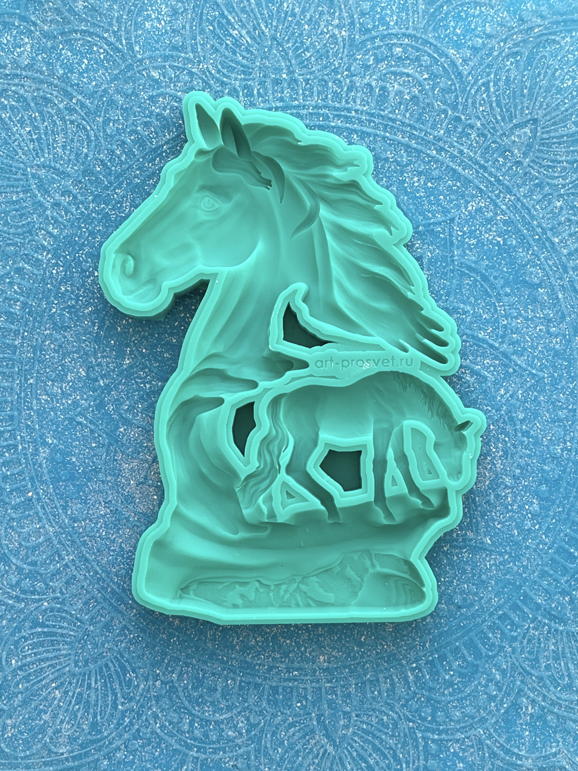 Молд панно "Лошадь c жеребенком" (L)