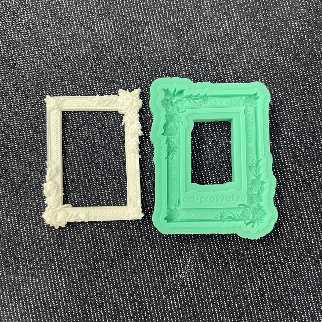 Молд рамка "Цветы и птицы" (S)