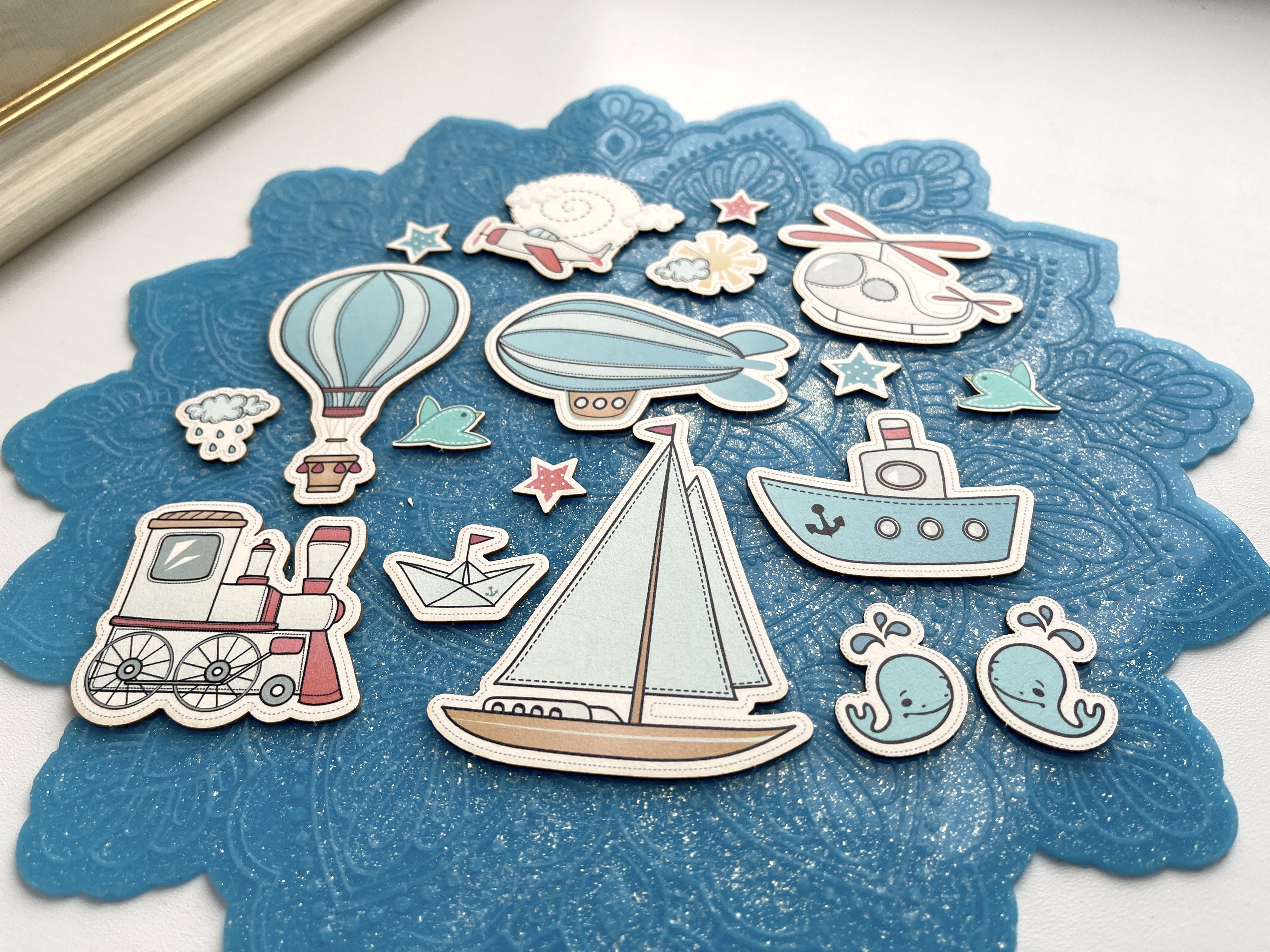 Цветной чипборд "Путешествие"