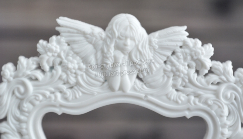 Молд "Рамка с девочкой ангелом"