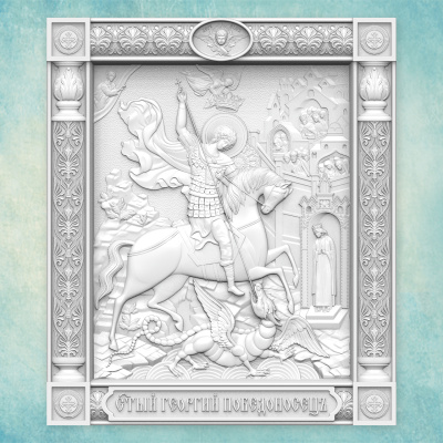 Молд "Икона Георгий Победоносец" (XL)