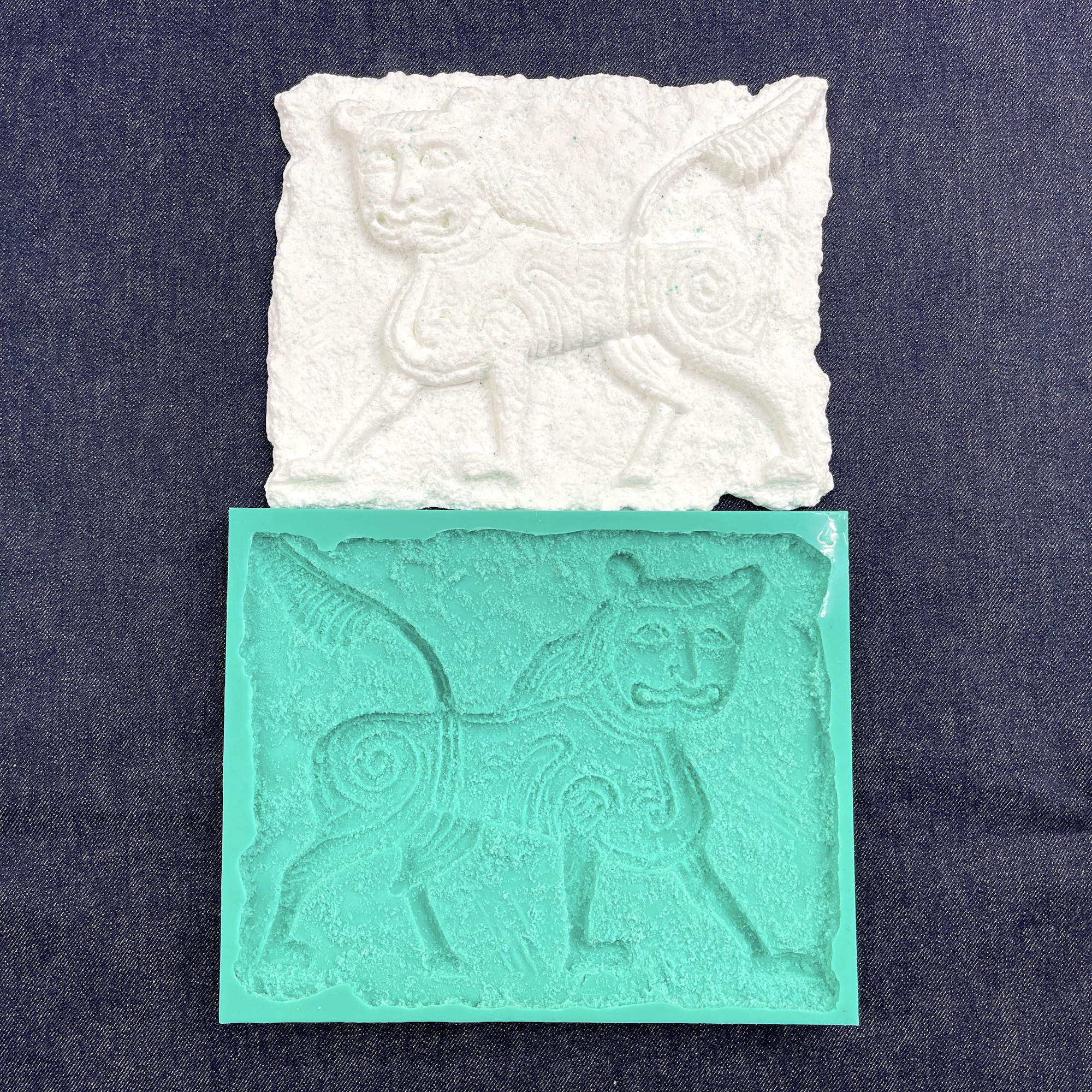 Молд "Дмитриевская плитка 2" авторская ручная работа (XXL)