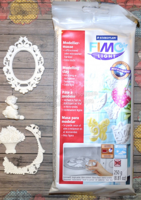 FIMOair light - cверхлегкая самозастывающая глина (цвет Белый) 250 гр.