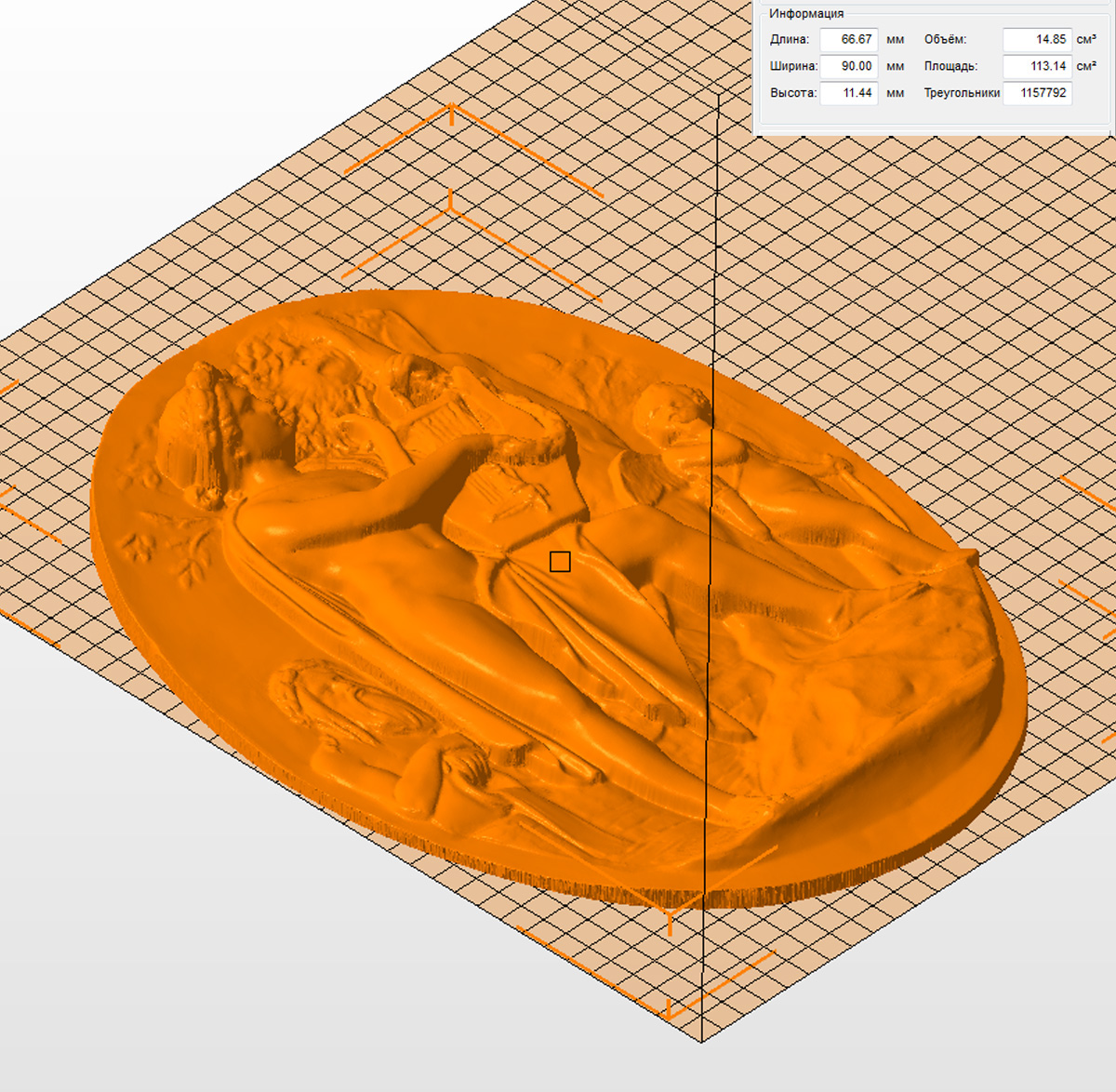 Молд панно "Муза" (L)
