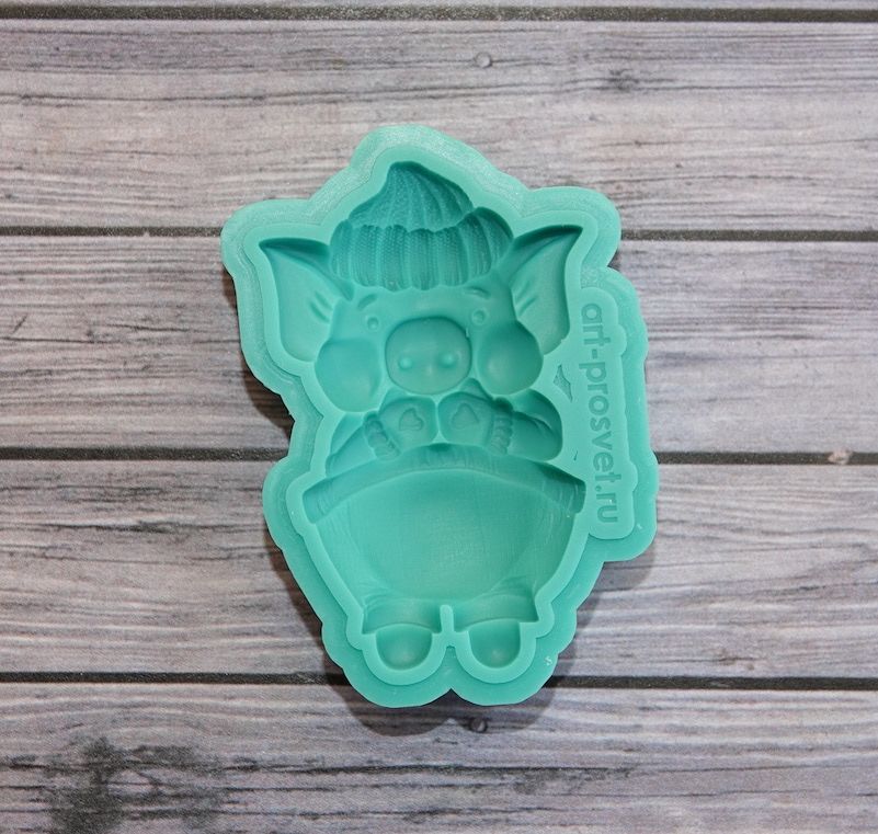 Молд "Поросенок в штанах", средний