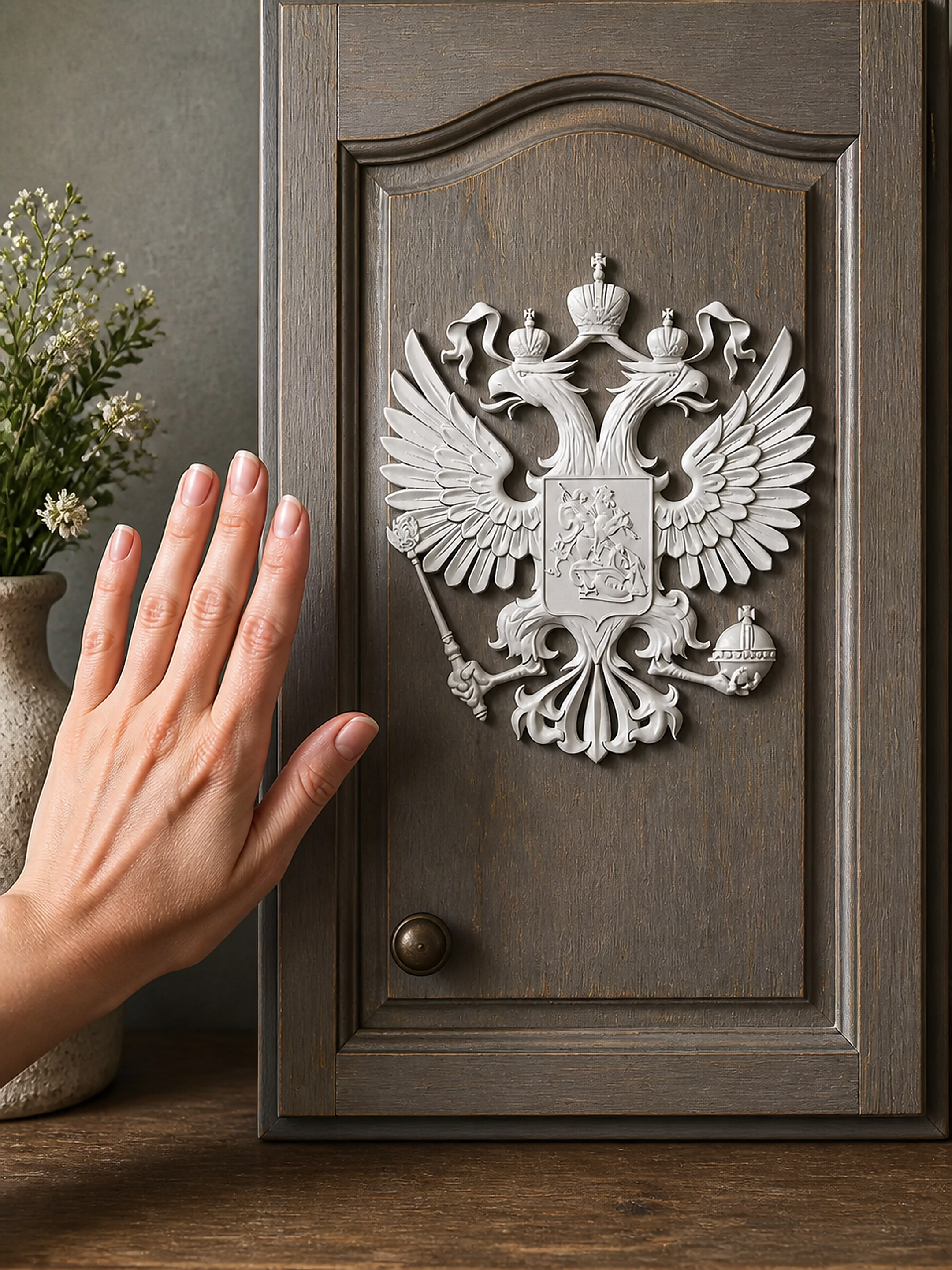 Силиконовая форма Герб России XL 20×22 см — Арт-Просвет