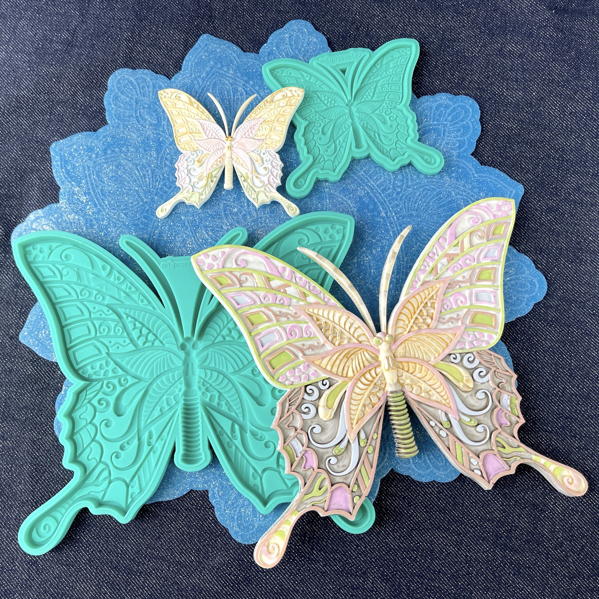 Молд "Этническая бабочка 1" (L)