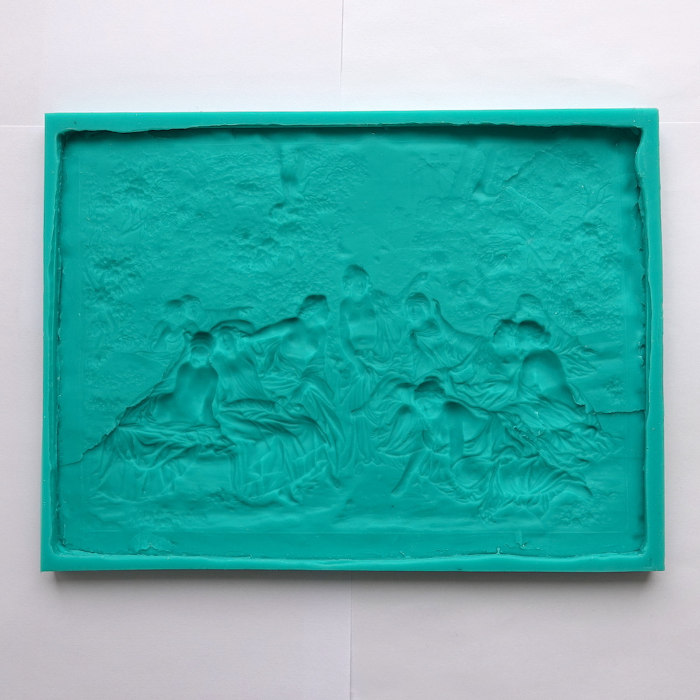 Молд панно "Купание нимф", авторская ручная работа (XXL)