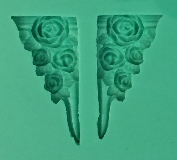 Молд набор "Розовые уголки" малые